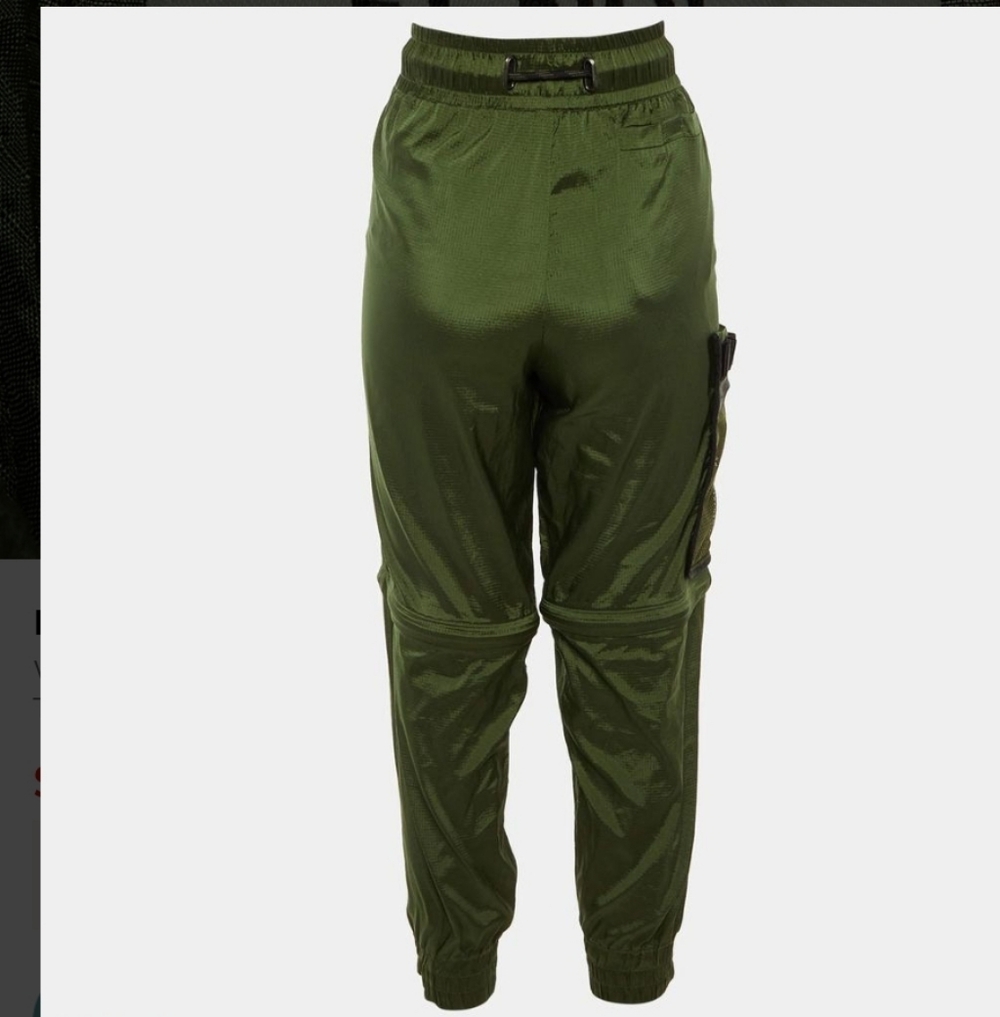 Fendi Dark Green Nylon Convertible Ripstop Track Pant - Picture 9 of 9